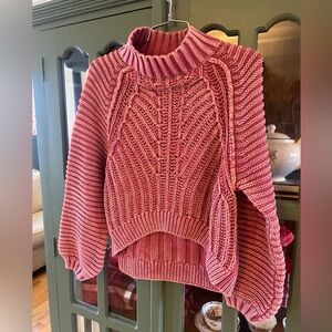 Free People 100% Cotton Knitted Sweater Size Small